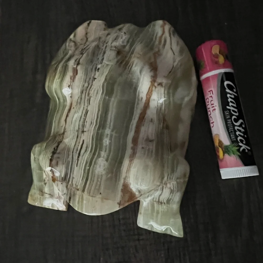Hand-carved Onyx Frog